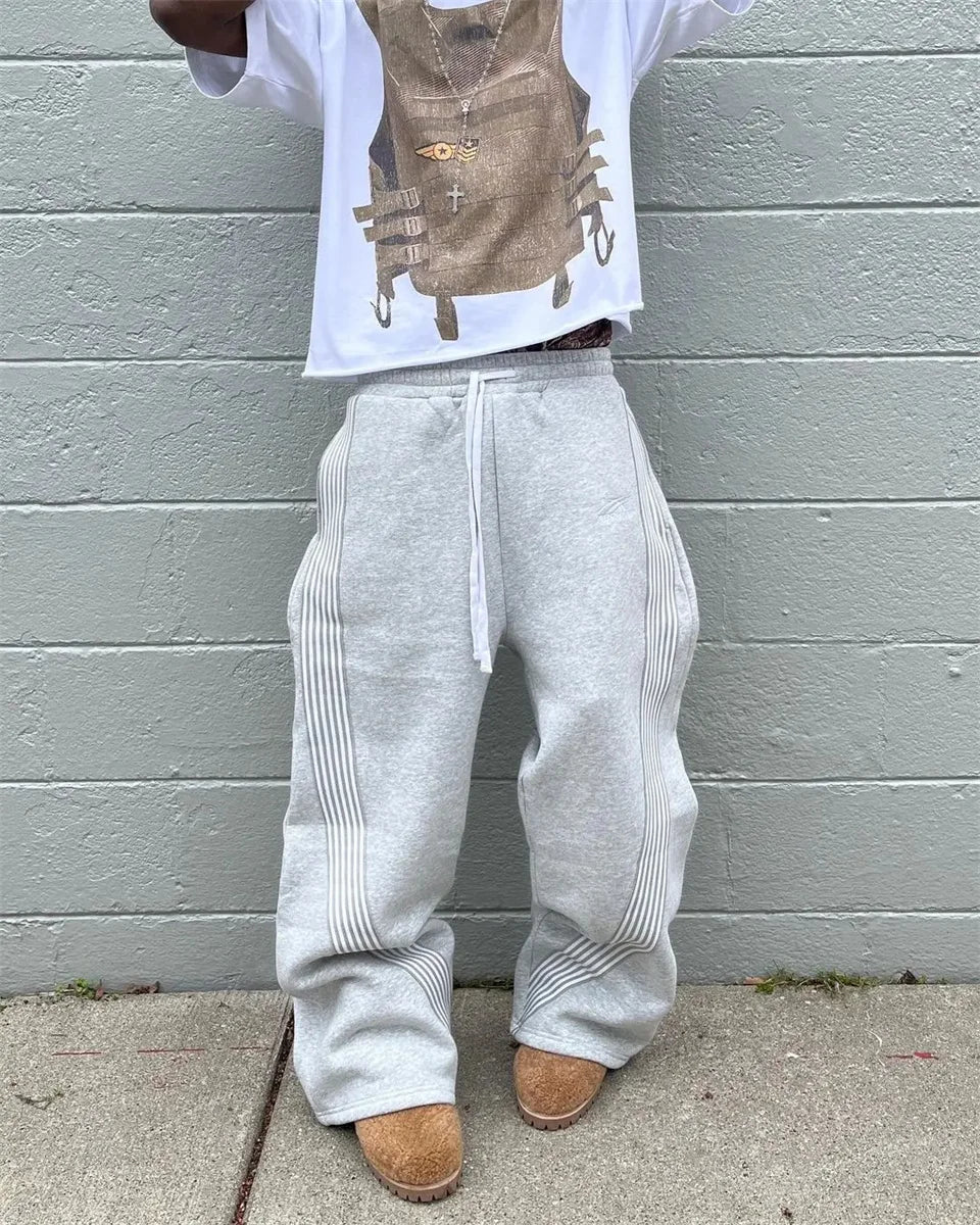 Women's Wide Leg Sweatpants – Casual Streetwear Joggers