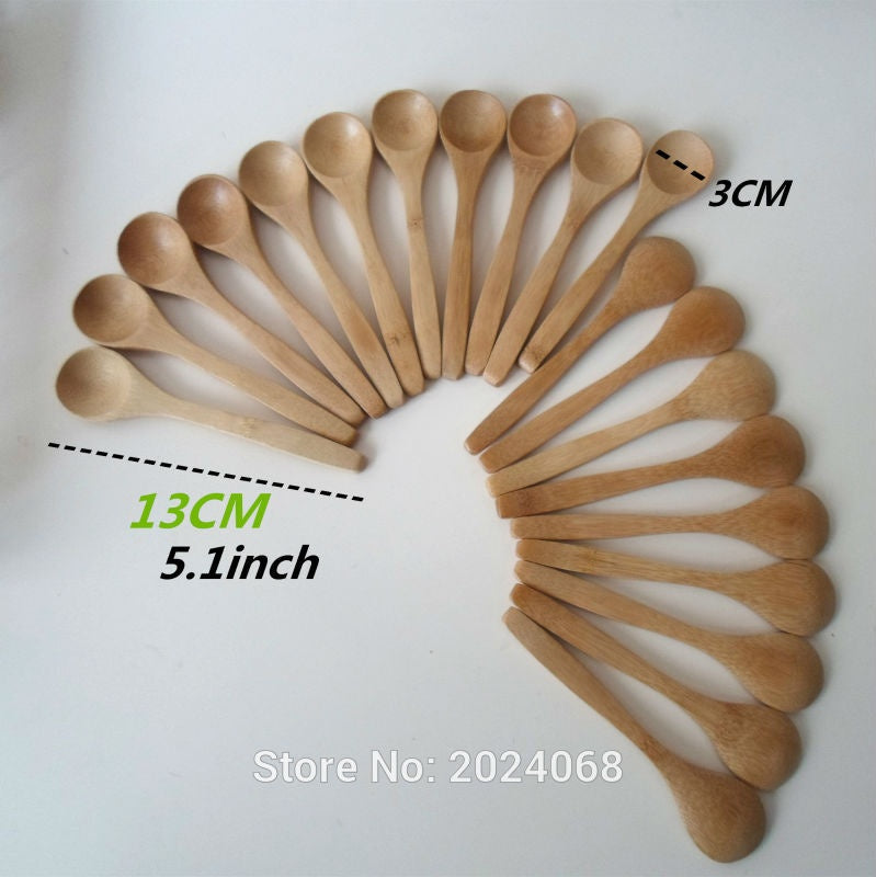 Wooden Bamboo Spoon Set | 10-Piece Eco-Friendly Kitchen Utensils