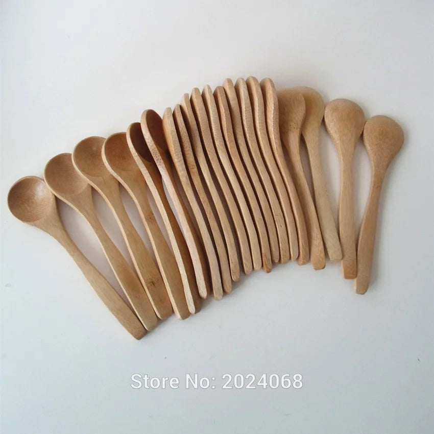 Wooden Bamboo Spoon Set | 10-Piece Eco-Friendly Kitchen Utensils
