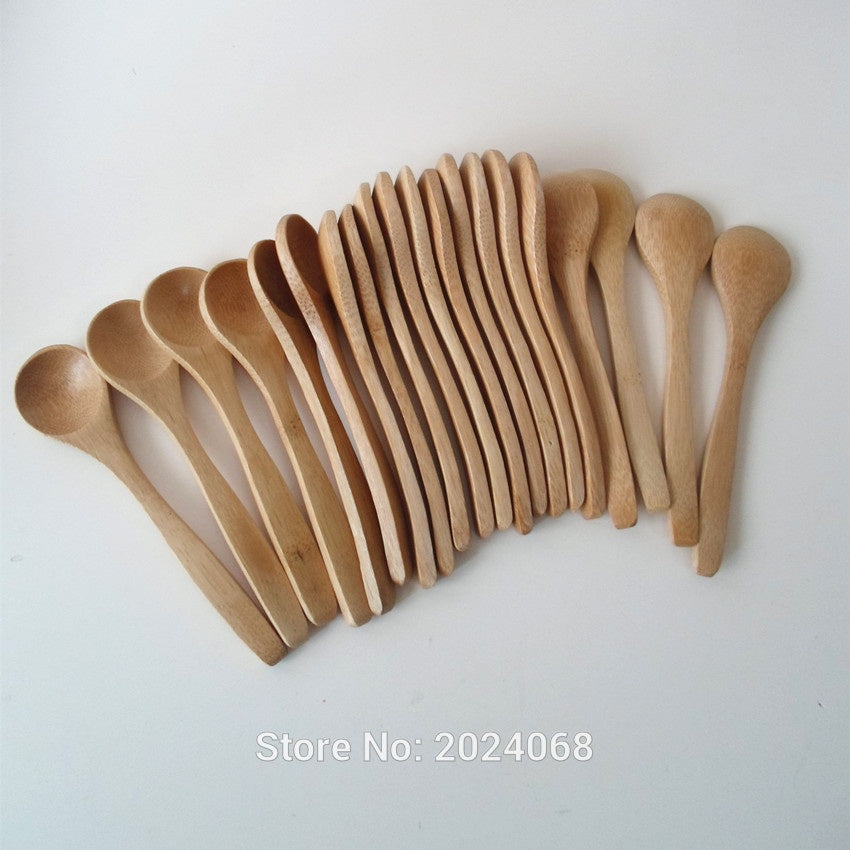 Wooden Bamboo Spoon Set | 10-Piece Eco-Friendly Kitchen Utensils