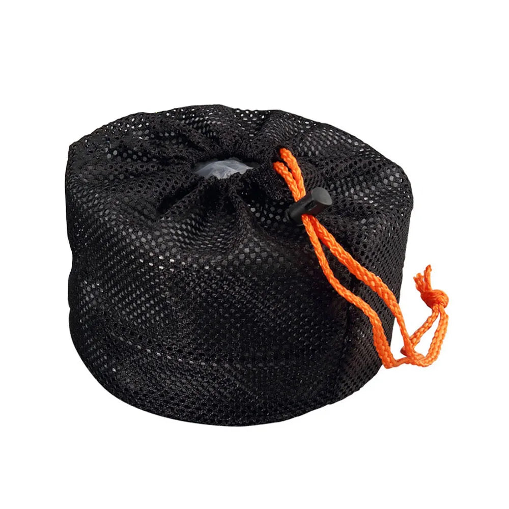 Outdoor camping cookware set made of aluminum alloy material not easy to stick to the pot nested packaging convenient to carry