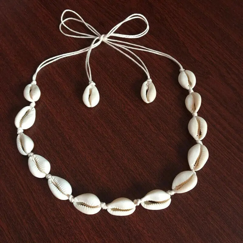 Boho Shell Pendant Choker Necklace – Beach Summer Jewelry for Women