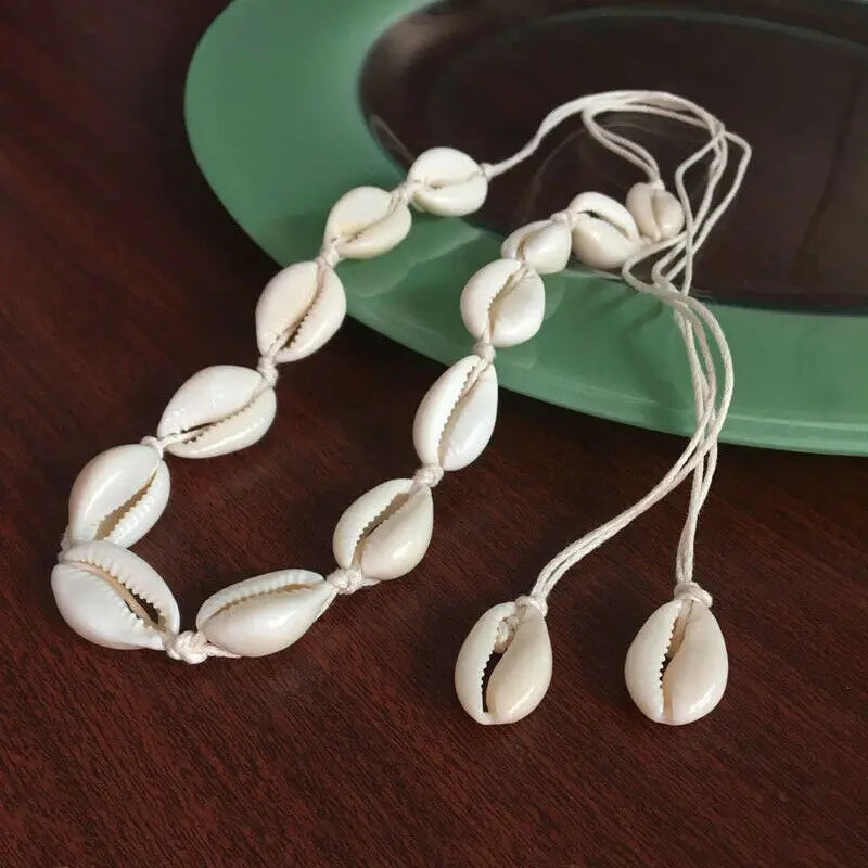 Boho Shell Pendant Choker Necklace – Beach Summer Jewelry for Women