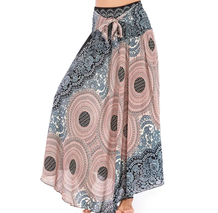 Boho Chiffon Maxi Dress | Sleeveless V-Neck Beach Dress