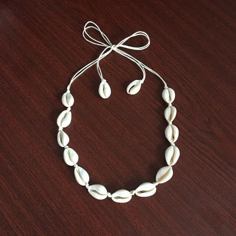 Boho Shell Pendant Choker Necklace – Beach Summer Jewelry for Women