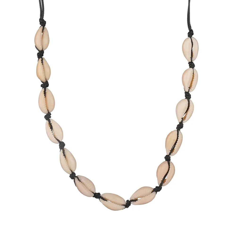 Boho Shell Pendant Choker Necklace – Beach Summer Jewelry for Women