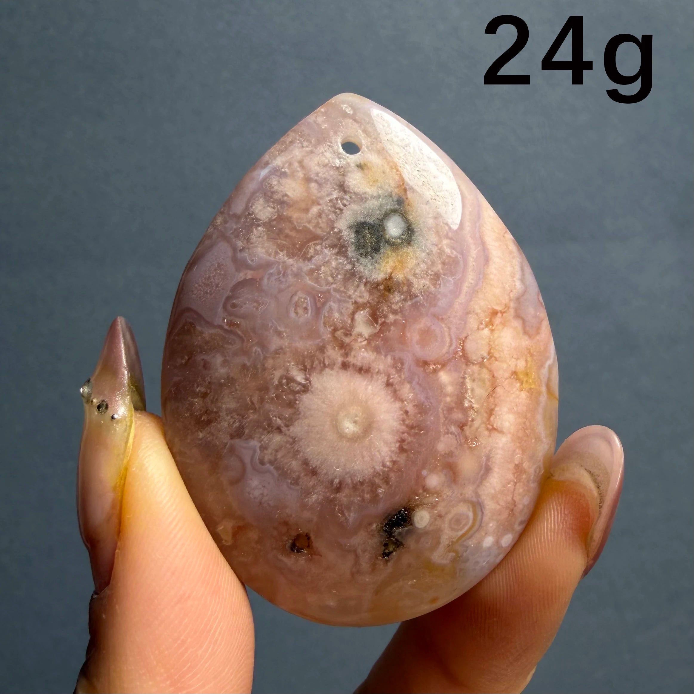 Natural Raw Agate Plate - Healing Teaching Collection Gift Home Decor