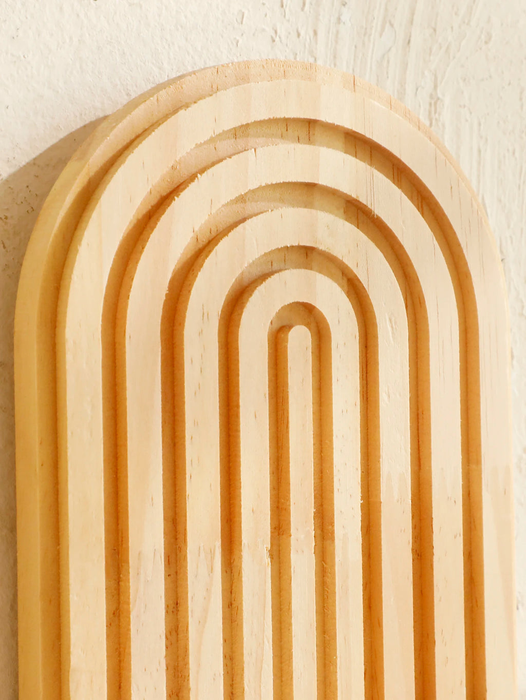 Boho Wooden Floating Wall Shelf – Decorative Wall-Mounted Shelf for Any Room