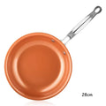 Copper Nonstick Frying Pan | Ceramic Coated Skillet for Gas & Induction Cooker