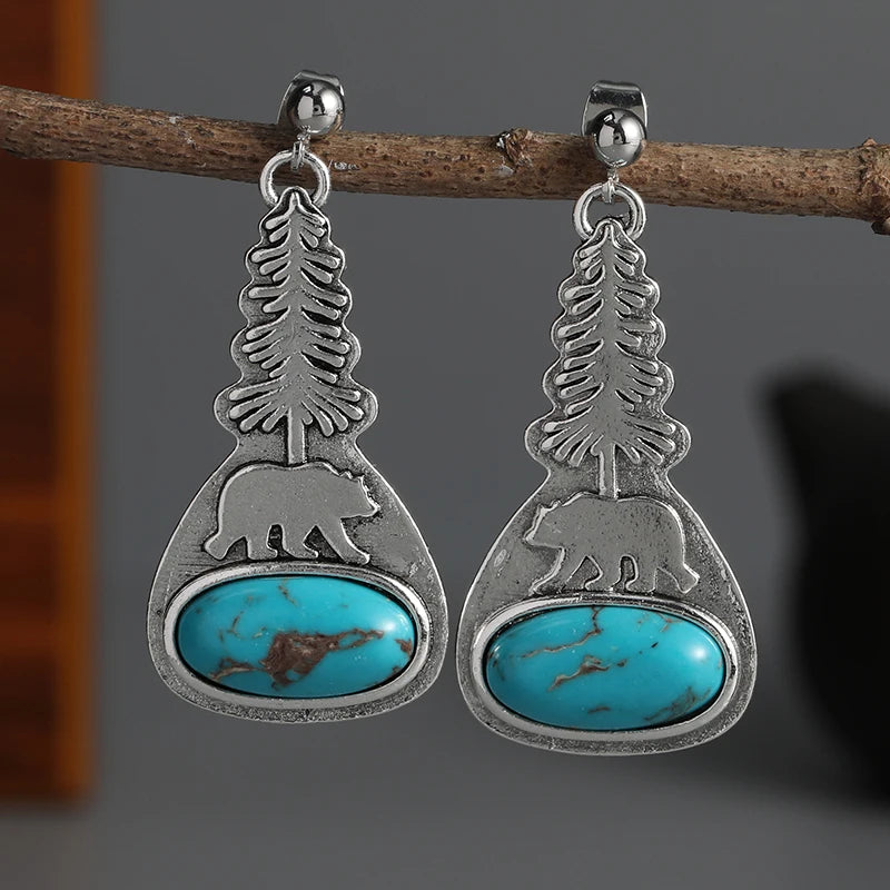 Boho Handmade Drop Earrings – Vintage Ancient Design for Women