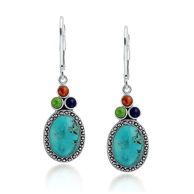 Boho Handmade Drop Earrings – Vintage Ancient Design for Women