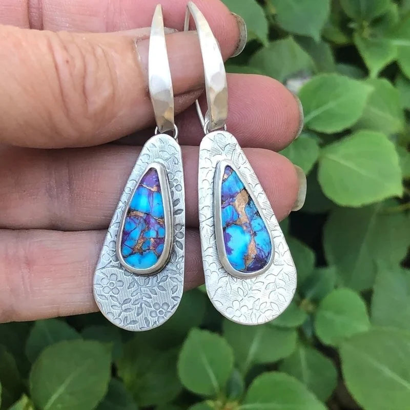Boho Handmade Drop Earrings – Vintage Ancient Design for Women