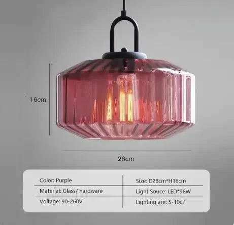 Modern Minimalist Designer Pendant Lamp Restaurant Bedroom Bar Living Room Colored Glass LED Art Chandelier Home Decor Lighting