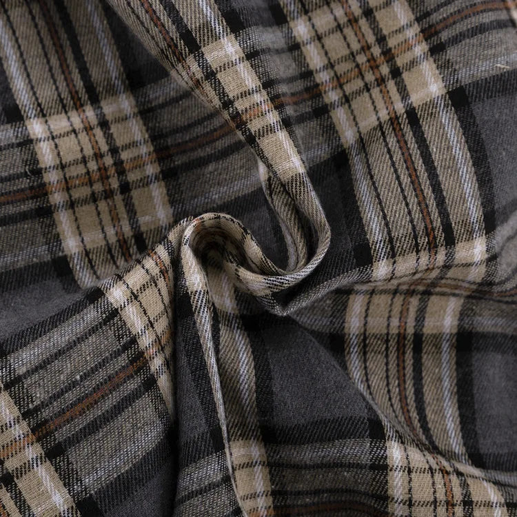 Fashion Loose Plaid Women's Pants 2026 Vintage High Waist Wide Trousers Elegant Classic Pants Female Clothing Streetwear