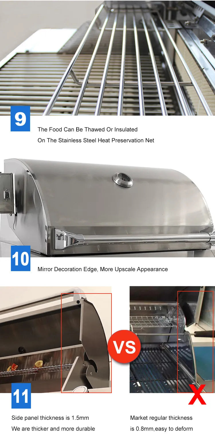 FOR Outdoor Cooking Set Camping Cookware Barbecue Gas Grill Bbq Stainless Steel Courtyard / Villa / bar / Party