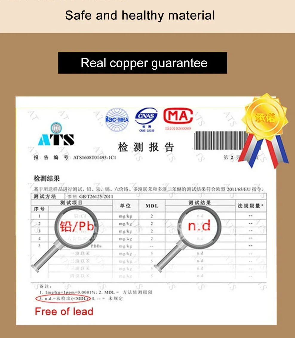 Handmade Pure Copper Teapot | 2L Red Copper Kettle for Gas & Induction Cooker
