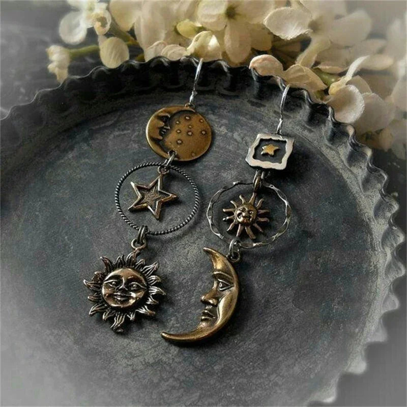 Boho Handmade Drop Earrings – Vintage Ancient Design for Women