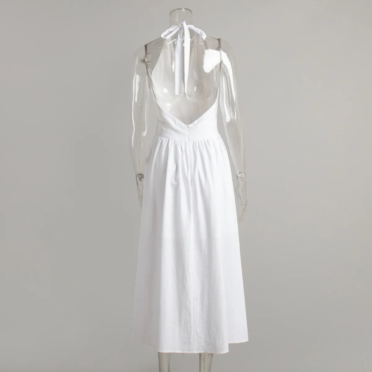 2025 New Women Summer Cotton Long Dress Sleeveless Sexy V-Neck Boho Maxi Dress Loose Style Long Dress Vestidos Clothes