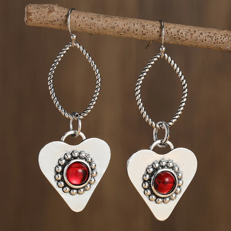 Boho Handmade Drop Earrings – Vintage Ancient Design for Women