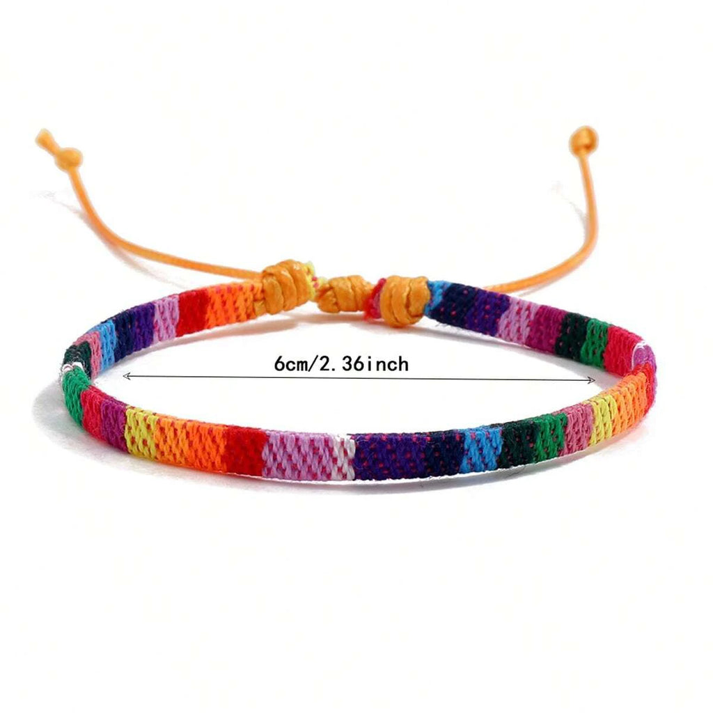 Boho Surfer Bracelet Set | 12-Piece Braided Beach Bracelets for Women & Men