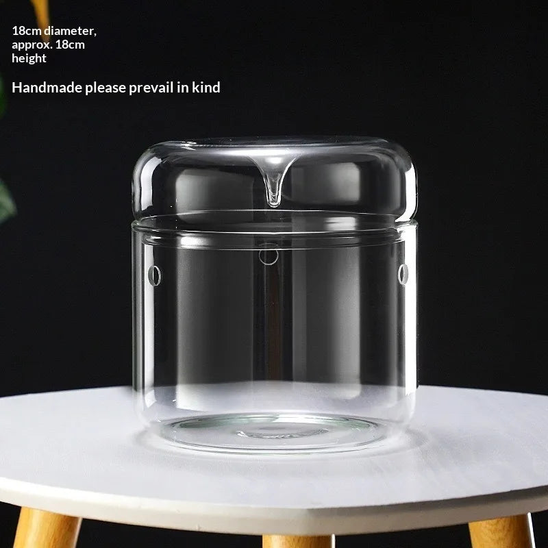 Multi-size Glass Bottle Creativity Dew Collection Glass Vase Micro Landscape Succulent Moss Landscape Glass Terrarium Home Decor