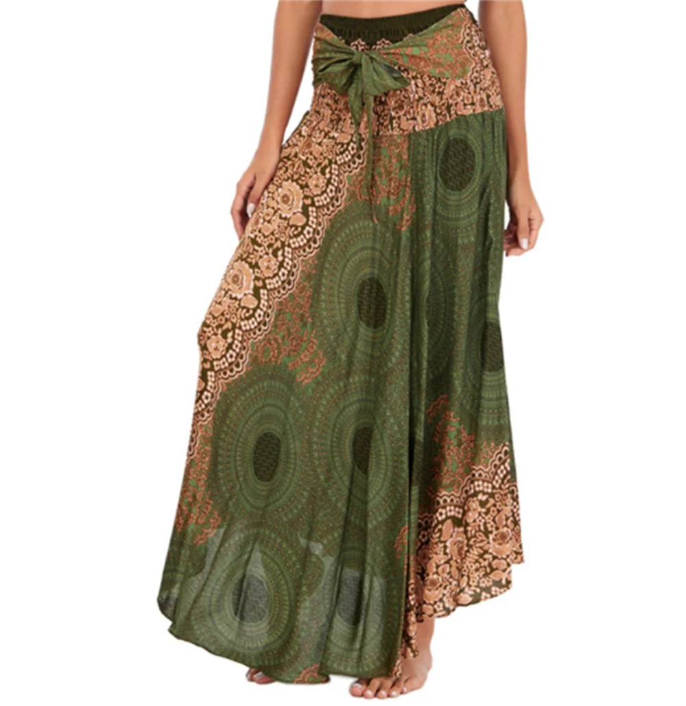 Boho Chiffon Maxi Dress | Sleeveless V-Neck Beach Dress