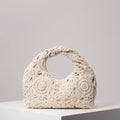 Boho Woven Beach Tote Bag | Handmade-Style Wicker Handbag for Women