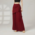 Loose Wrap Waist Wide Leg Dance Pants High Waist Flowy Yoga Trousers For Women Solid Color Palazzo Pants For Ballet Practice