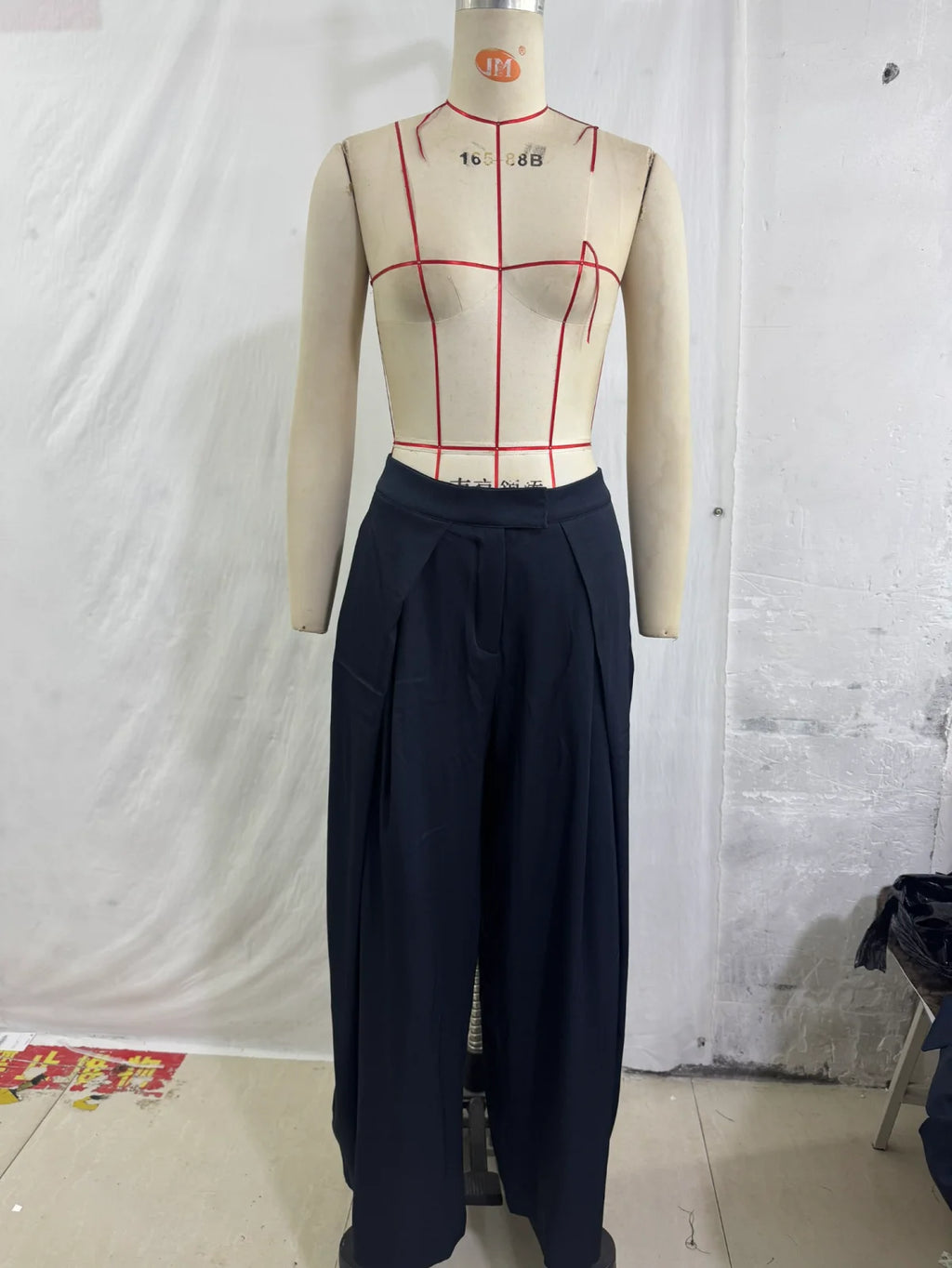 Women's Long Pants 2025 Autumn New Arrivals Military Green Pleated Loose Wide-Leg Pants Casual Fashion Stylish and Versatile