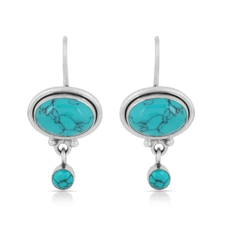 Boho Handmade Drop Earrings – Vintage Ancient Design for Women