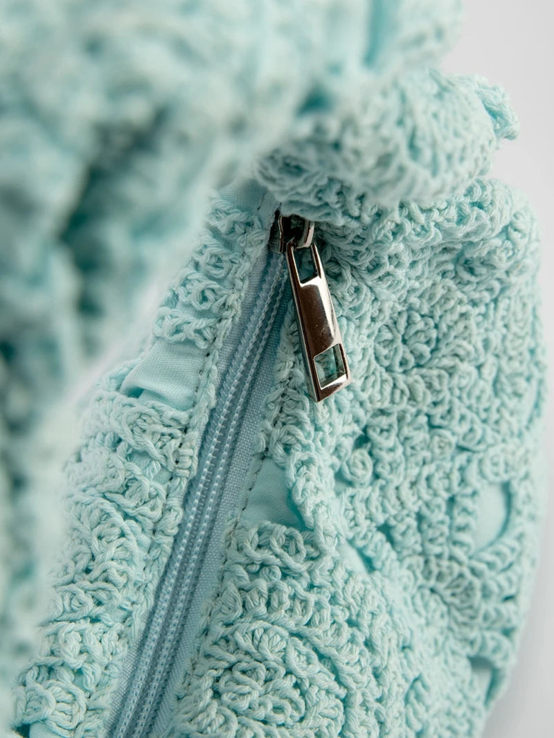 Boho Woven Beach Tote Bag | Handmade-Style Wicker Handbag for Women