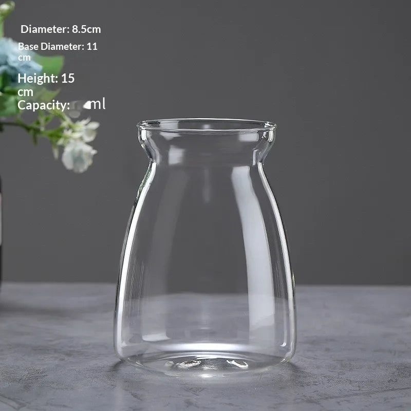 Multi-size Glass Bottle Creativity Dew Collection Glass Vase Micro Landscape Succulent Moss Landscape Glass Terrarium Home Decor