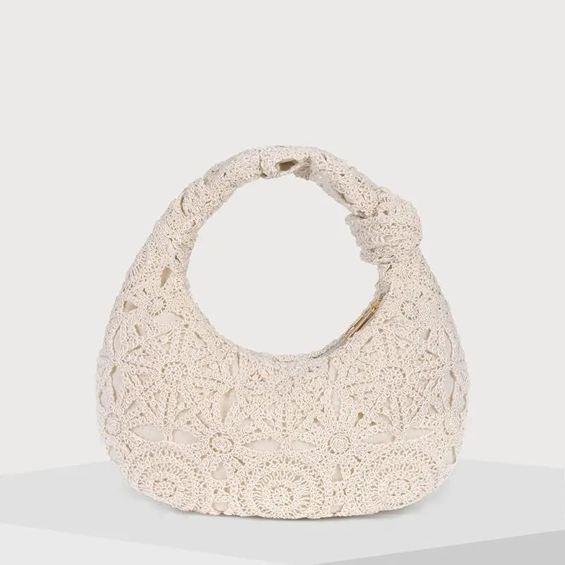 Boho Woven Beach Tote Bag | Handmade-Style Wicker Handbag for Women