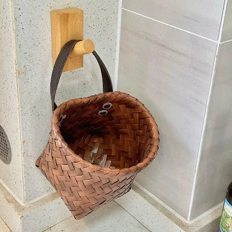 Wall Hanging Kitchen Storage Basket | Ventilated Organizer for Produce & Pantry