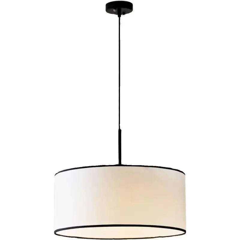 Vintage Nordic Fabric Hanging Lamp for Kitchen Restaurant Living Room Home Decor Suspension Luminaire Cloth Pendant Light