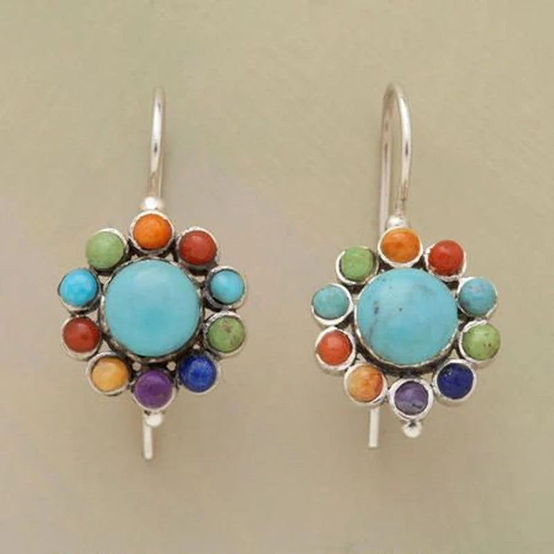 Boho Handmade Drop Earrings – Vintage Ancient Design for Women