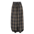 Fashion Loose Plaid Women's Pants 2026 Vintage High Waist Wide Trousers Elegant Classic Pants Female Clothing Streetwear