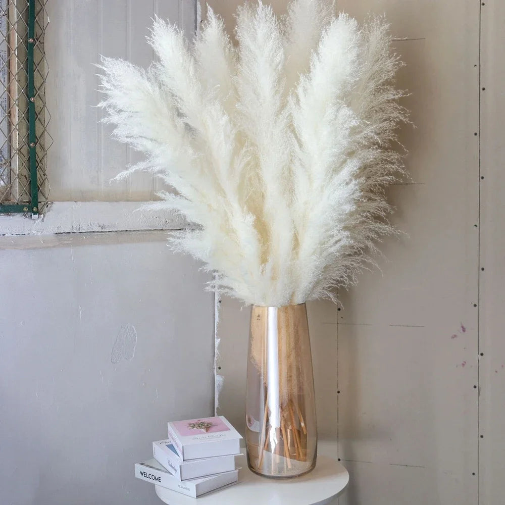 110 - 120cm Large Dried Pampas Grass Plume,Fluffy,Wholesale Boho Home Decor,Natural Real Flower,Wedding Decor,Garden Decoration