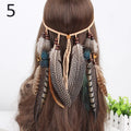 Boho Feather Headband – Adjustable Festival Hair Accessory