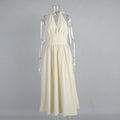 2025 New Women Summer Cotton Long Dress Sleeveless Sexy V-Neck Boho Maxi Dress Loose Style Long Dress Vestidos Clothes