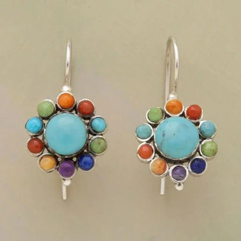 Boho Handmade Drop Earrings – Vintage Ancient Design for Women