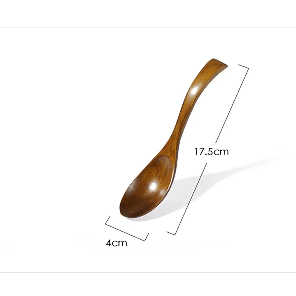 Natural Phoebe Wood Spoon | Handcrafted Wooden Dessert & Soup Spoon
