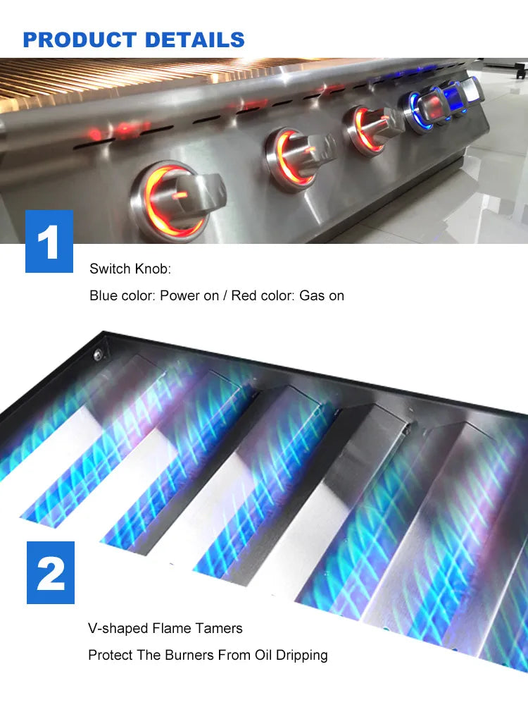 FOR Outdoor Cooking Set Camping Cookware Barbecue Gas Grill Bbq Stainless Steel Courtyard / Villa / bar / Party