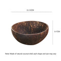 Natural Coconut Shell Bowl | Eco-Friendly Wooden Dinnerware