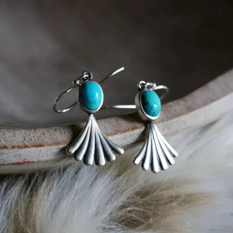 Boho Handmade Drop Earrings – Vintage Ancient Design for Women
