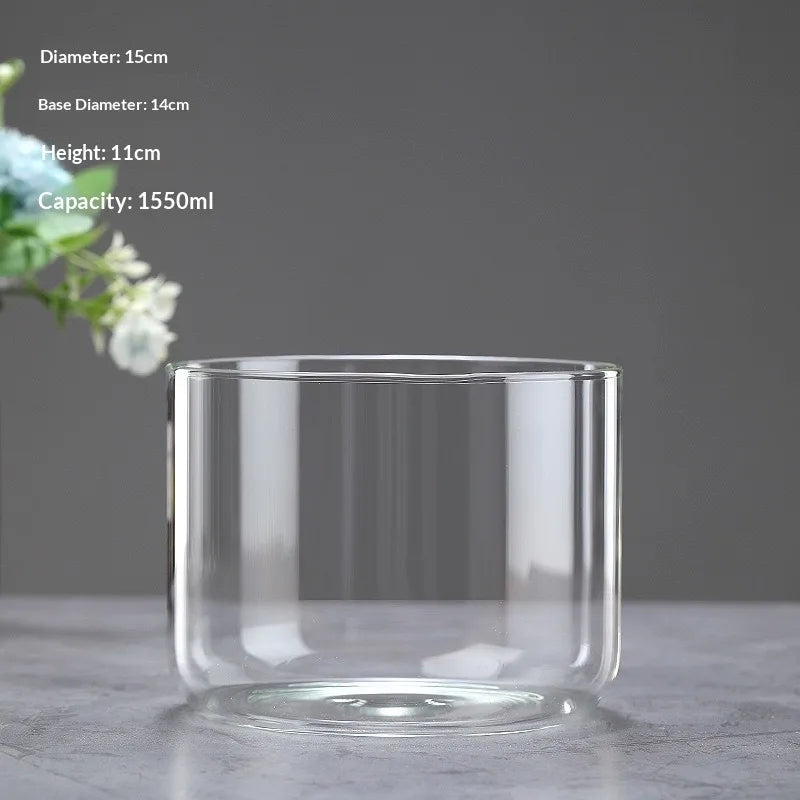 Multi-size Glass Bottle Creativity Dew Collection Glass Vase Micro Landscape Succulent Moss Landscape Glass Terrarium Home Decor