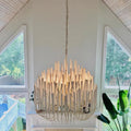 Nordic LogBranch Chandelier Living Dining Room Bar Bedroom Loft Stair Pendant Lamp Duplex Villa Home Decor Hanging Light Fixture