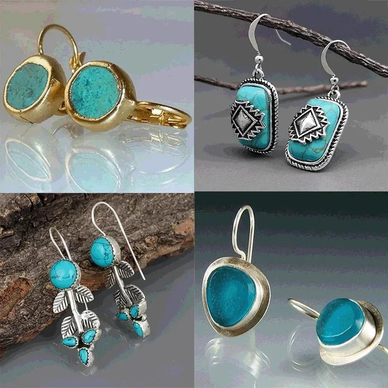 Boho Handmade Drop Earrings – Vintage Ancient Design for Women