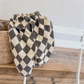 Plaid Harem Pants Casual  2025 Spring and Autumn New Collection Simple and Cute Korean All-match Nine Point Pants