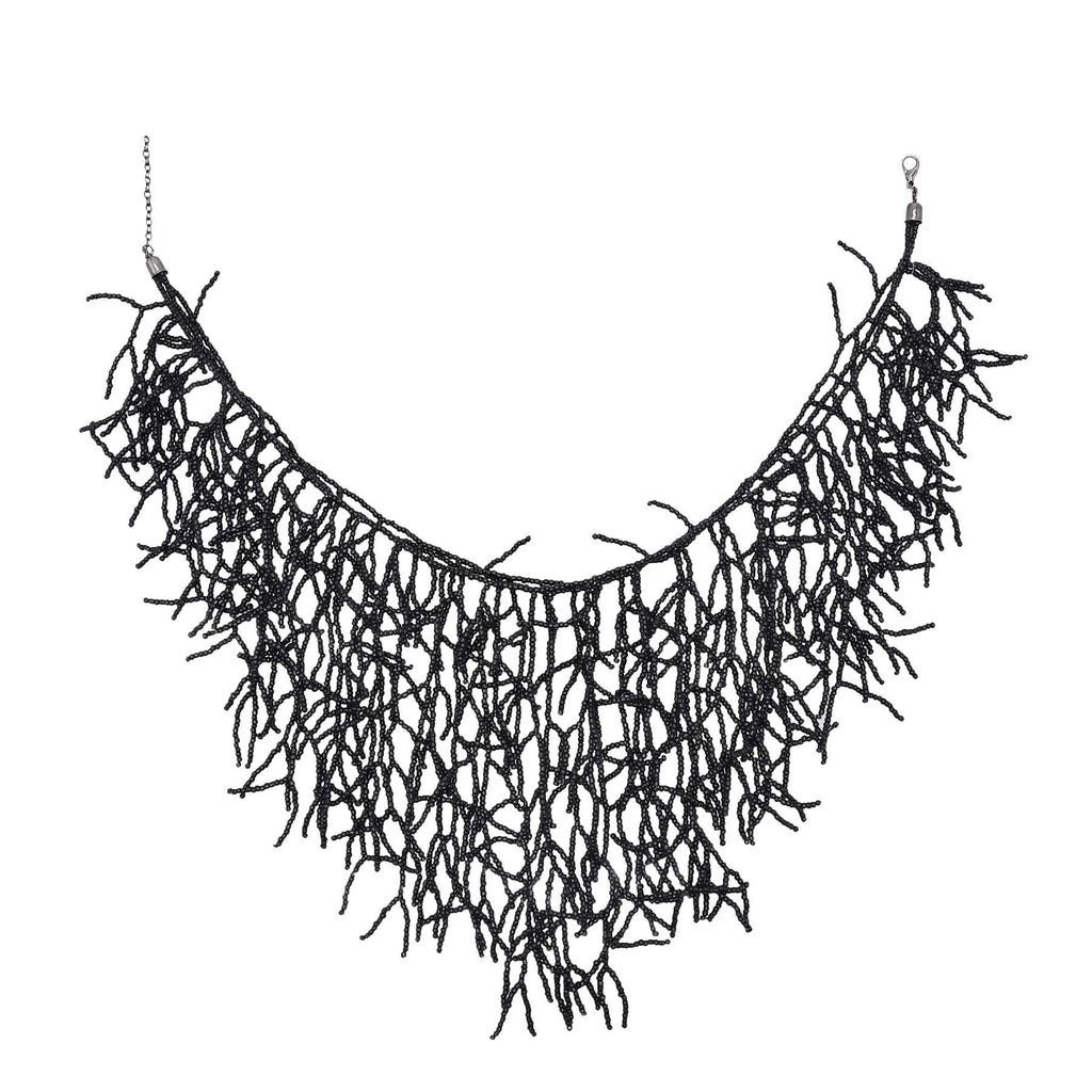 Boho Ethnic Statement Choker Necklace – Handmade Layered Collar Necklace